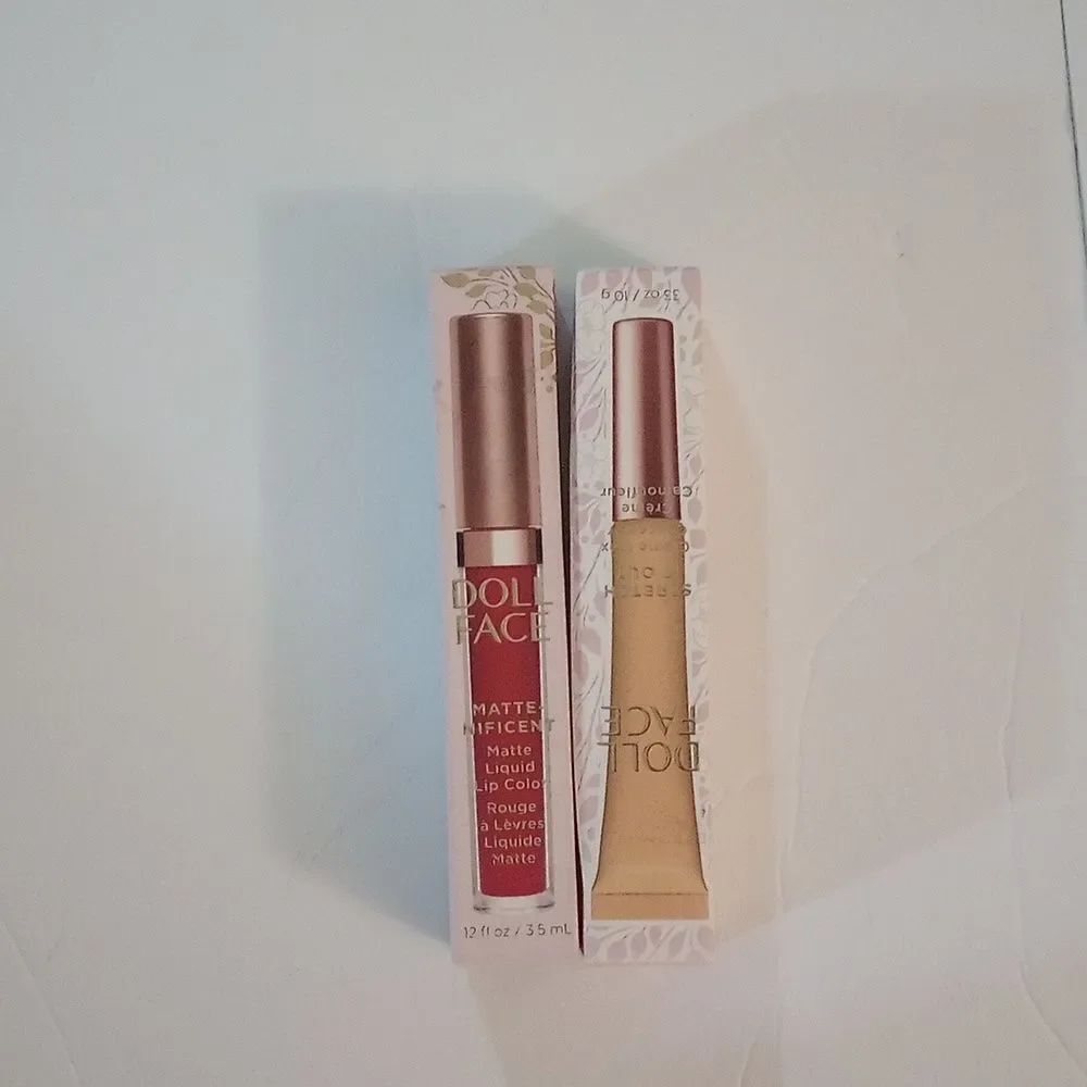 🆕👄Doll Face Bundle Matte Nificent Liquid Lip Color-Rouge & Stretch It Out